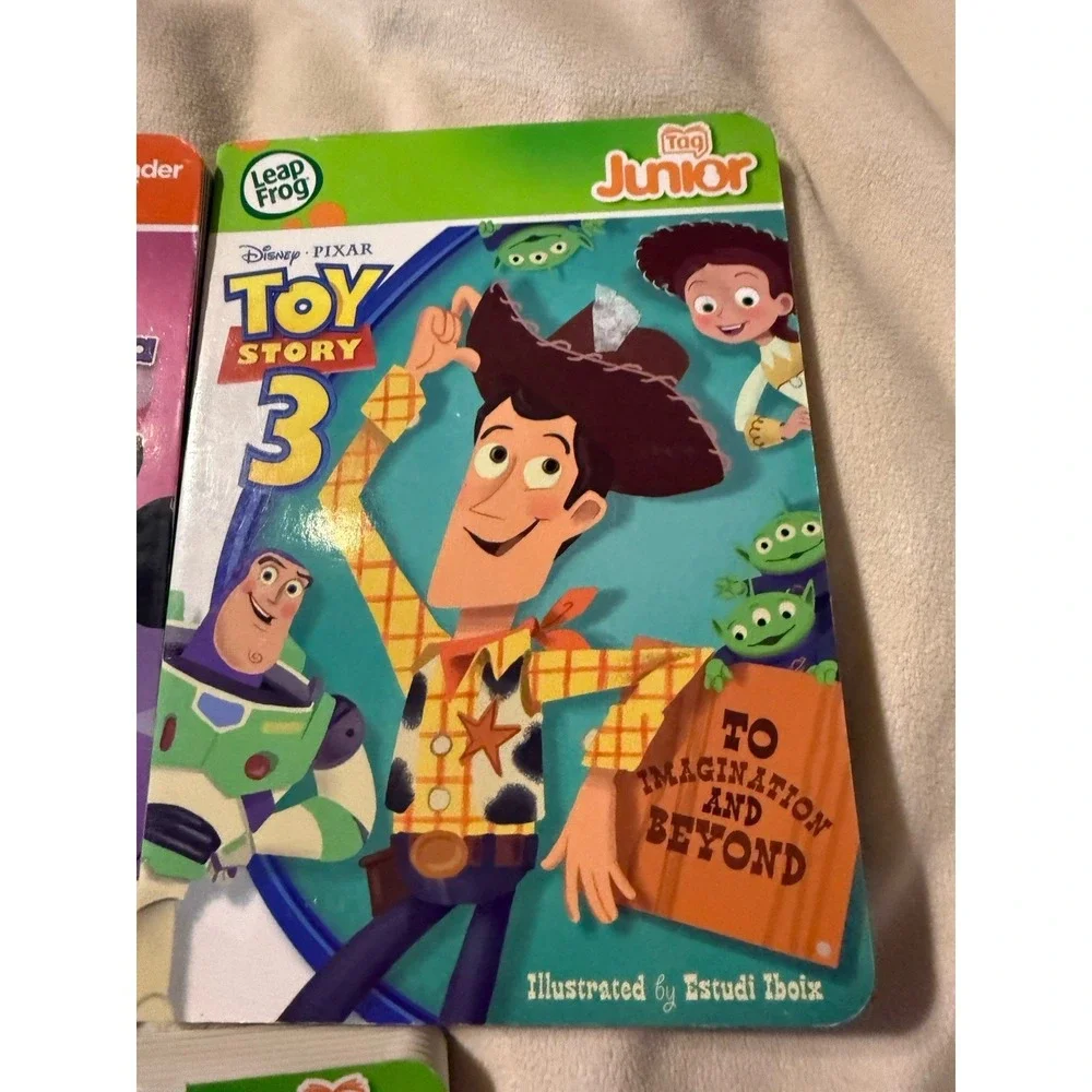 Leapfrog Tag Junior Disney and Nickelodeon Book Lot Of 3 Dora Minnie Toy Story